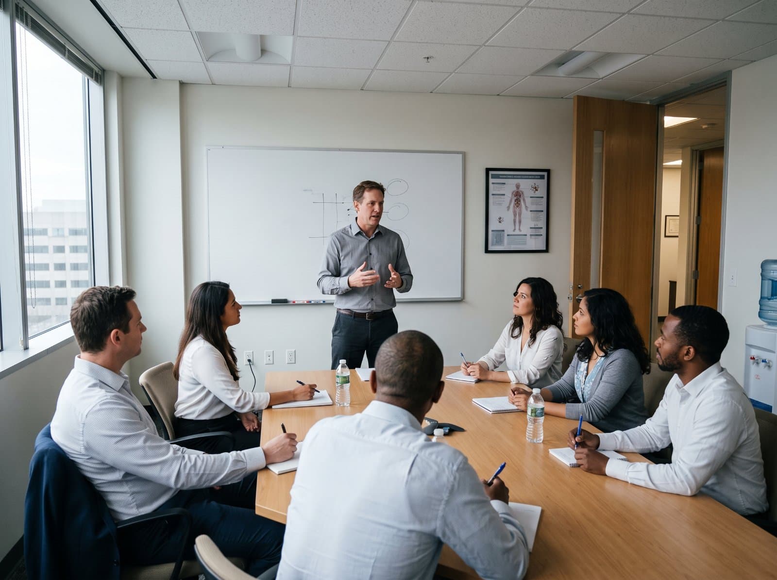 Session de formation en salle animée en interne